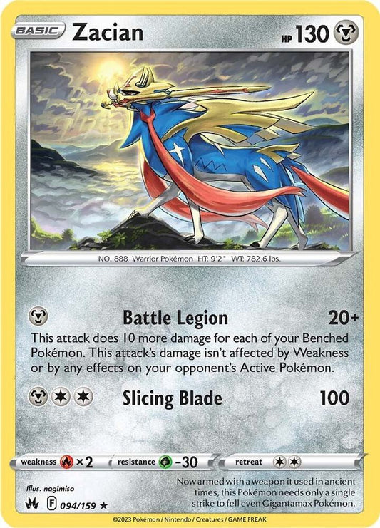 Pokemon Zacian 94/159 Crown Zenith