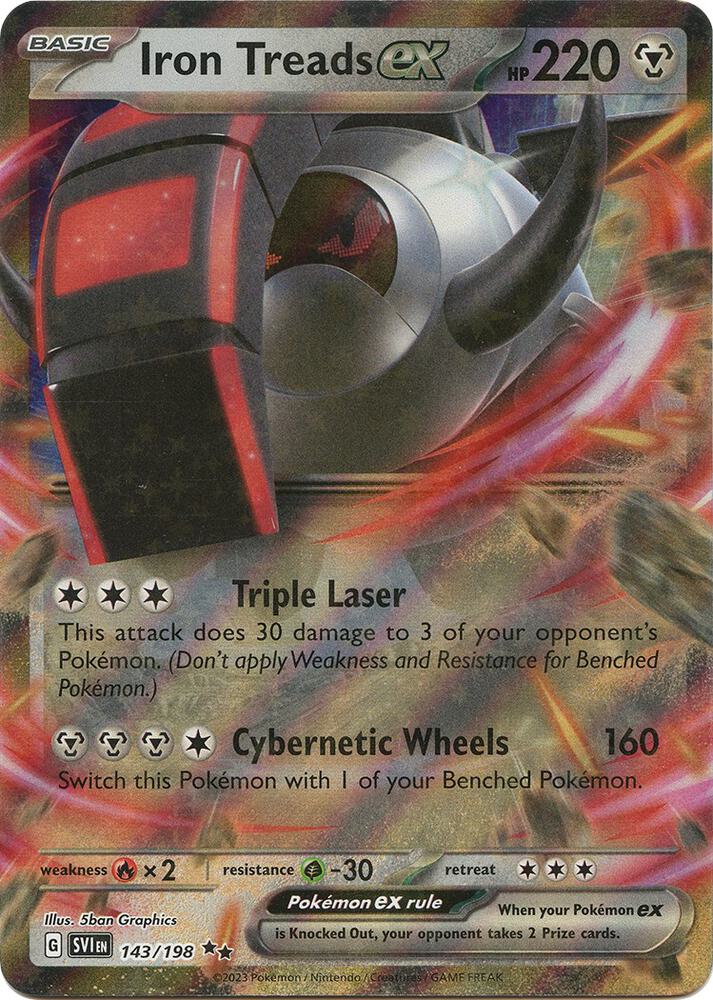 Pokemon Iron Treads ex 143/198 Scarlet & Violet