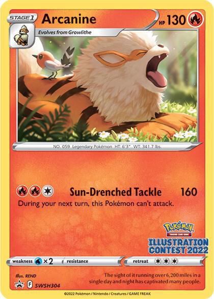 Pokemon Arcanine SWSH304 SWSH Black Star Promos