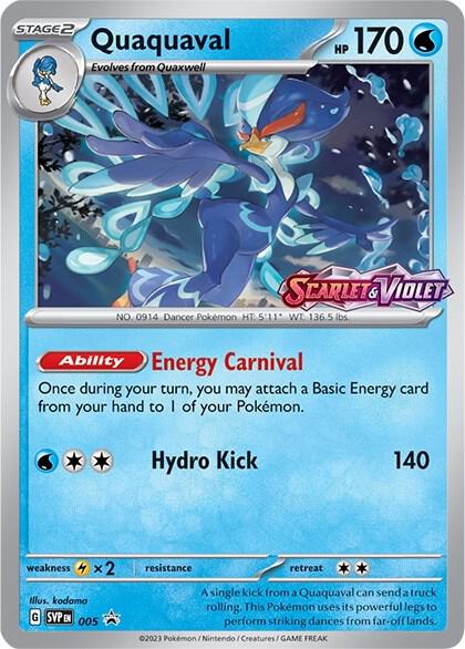Pokemon Quaquaval 5 SVP Black Star Promos