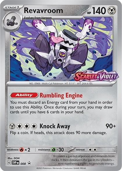 Pokemon Revavroom 8 SVP Black Star Promos