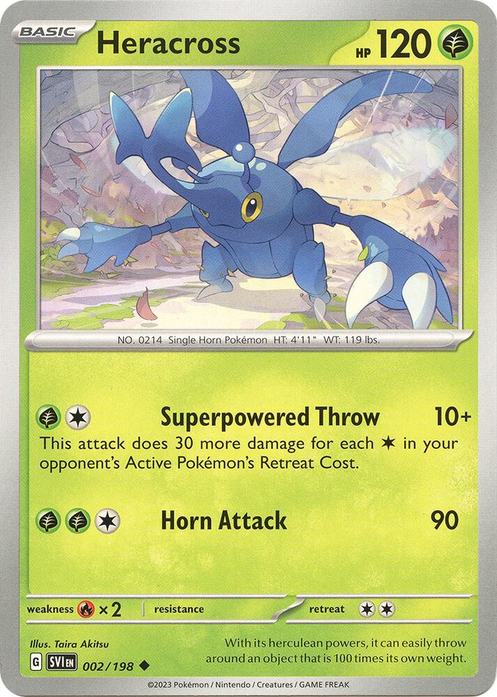Pokemon Heracross 2/198 Scarlet & Violet