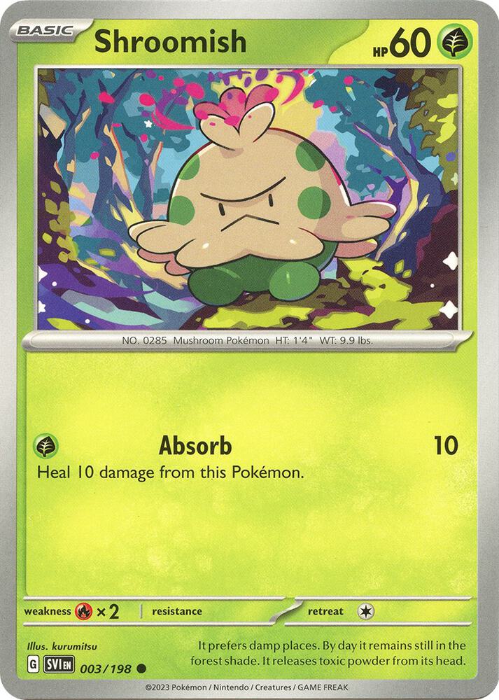 Pokemon Shroomish 3/198 Scarlet & Violet