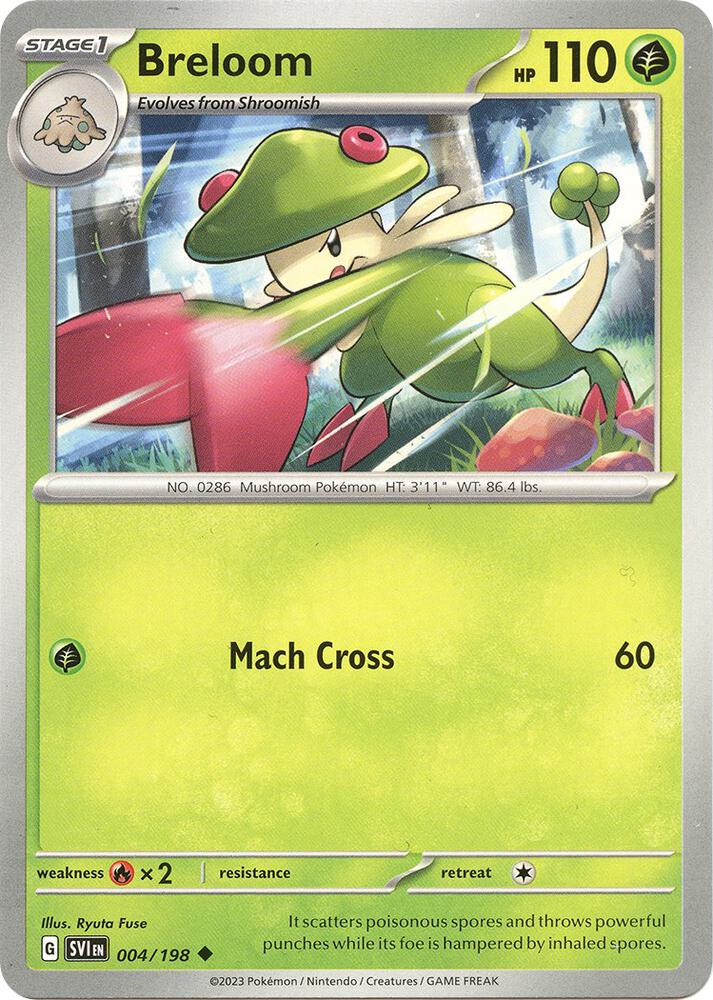 Pokemon Breloom 4/198 Scarlet & Violet