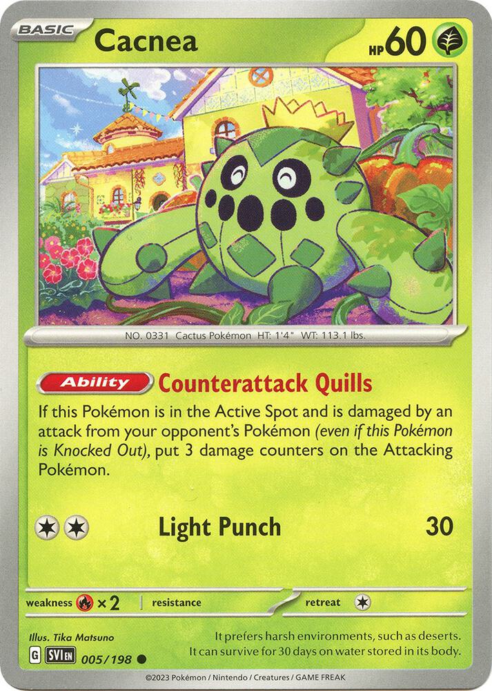 Pokemon Cacnea 5/198 Scarlet & Violet