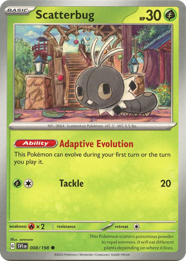 Pokemon Scatterbug 8/198 Scarlet & Violet