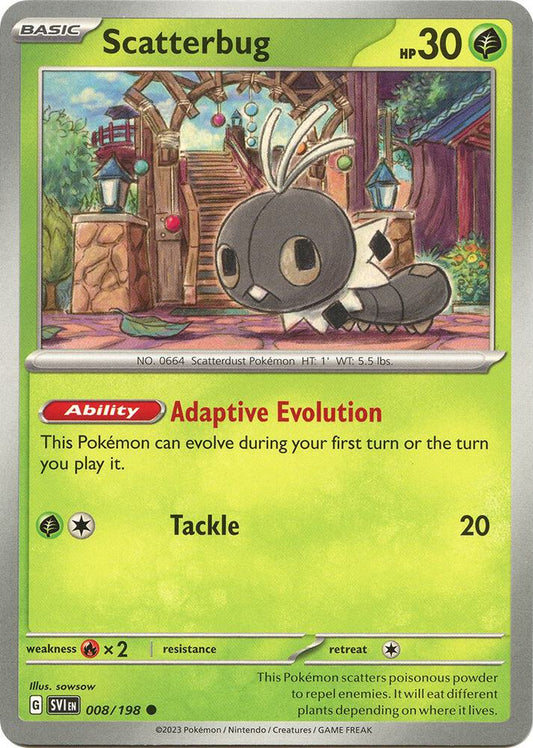 Pokemon Scatterbug 8/198 Scarlet & Violet