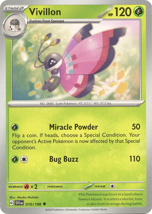 Pokemon Vivillon 10/198 Scarlet & Violet