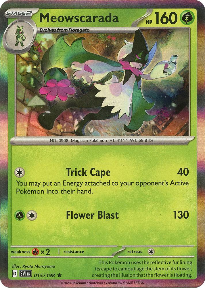 Pokemon Meowscarada 15/198 Scarlet & Violet