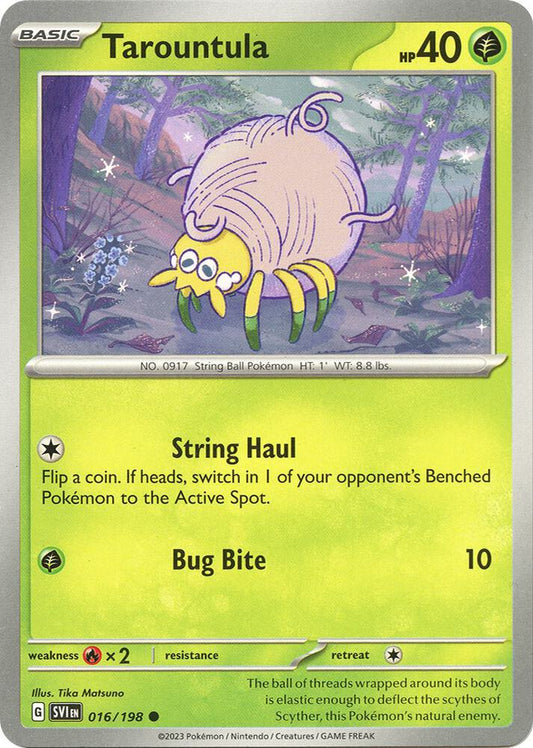 Pokemon Tarountula 16/198 Scarlet & Violet