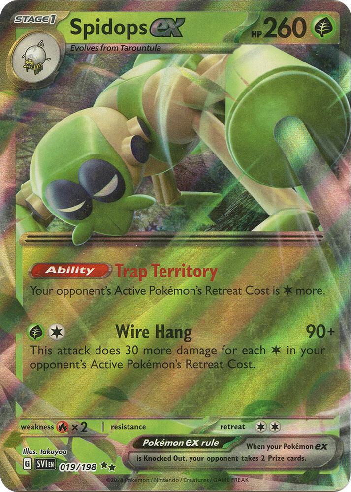 Pokemon Spidops ex 19/198 Scarlet & Violet