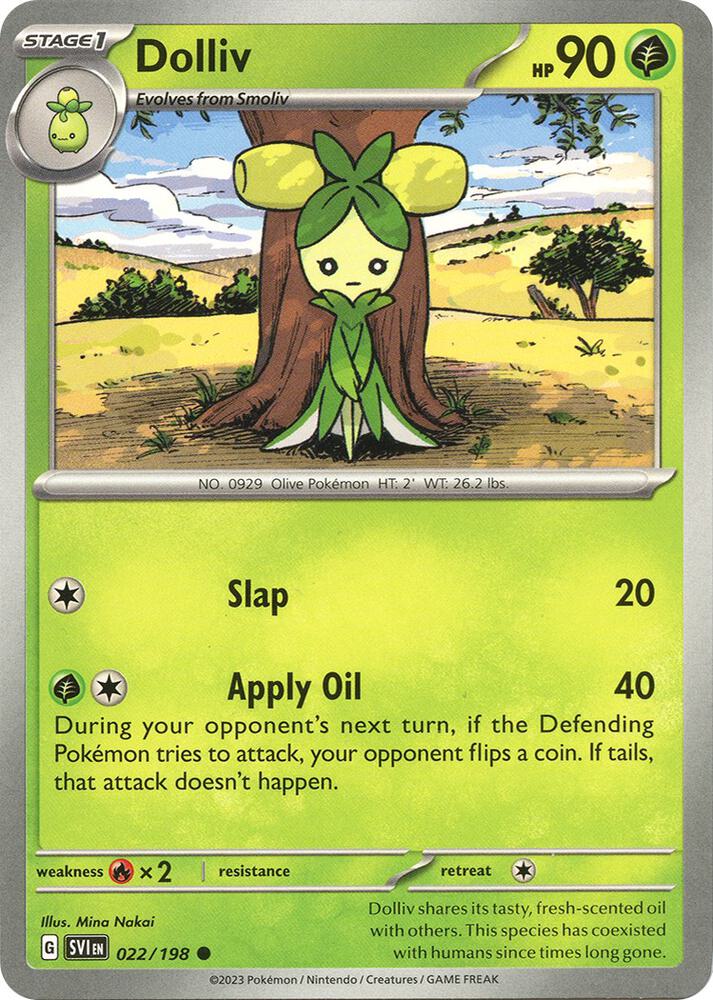 Pokemon Dolliv 22/198 Scarlet & Violet