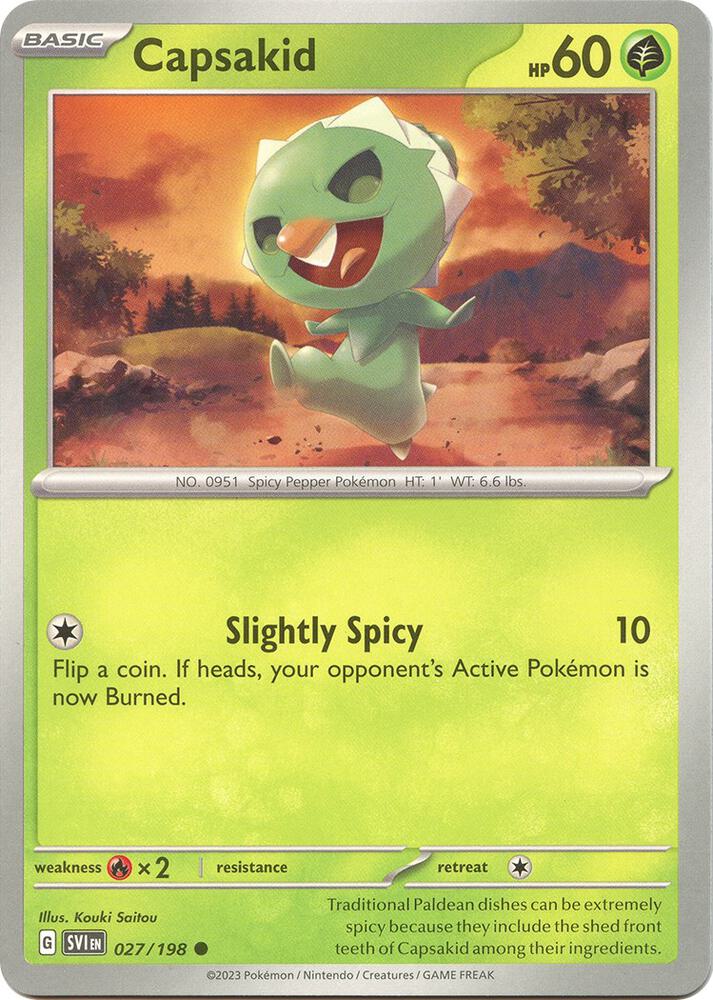 Pokemon Capsakid 27/198 Scarlet & Violet