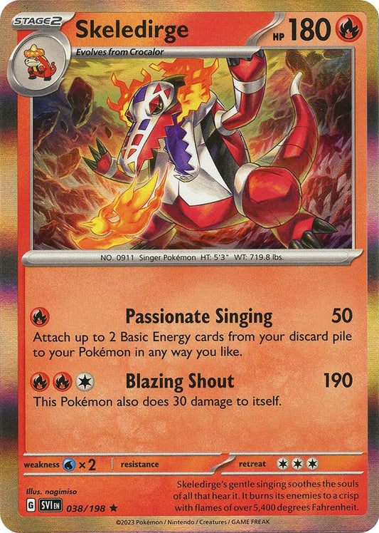 Pokemon Skeledirge 38/198 Scarlet & Violet