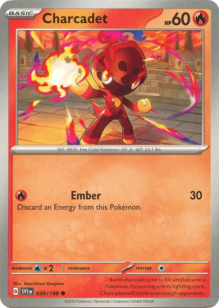 Pokemon Charcadet 39/198 Scarlet & Violet