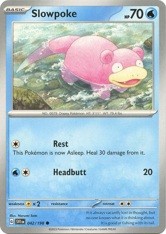 Pokemon Slowpoke 42/198 Scarlet & Violet