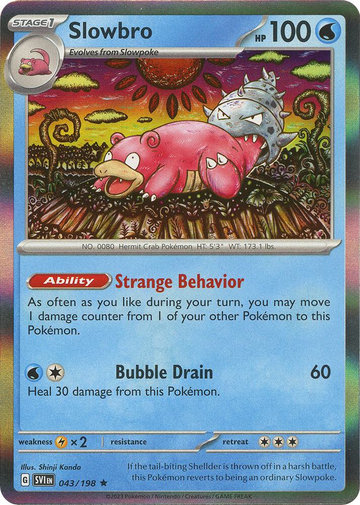 Pokemon Slowbro 43/198 Scarlet & Violet