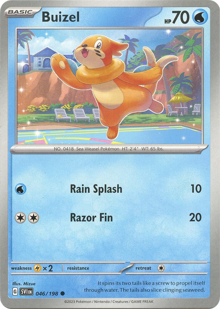 Pokemon Buizel 46/198 Scarlet & Violet