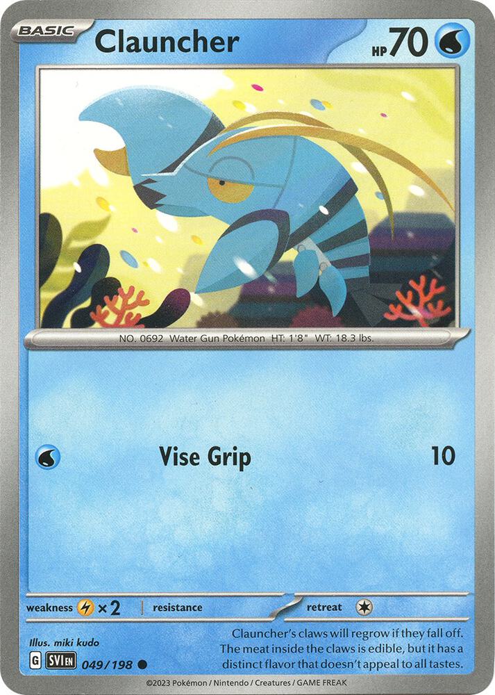 Pokemon Clauncher 49/198 Scarlet & Violet