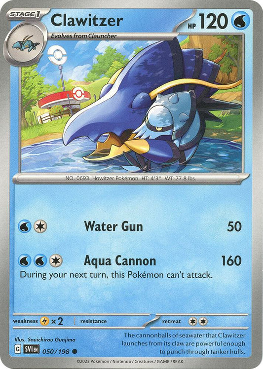 Pokemon Clawitzer 50/198 Scarlet & Violet