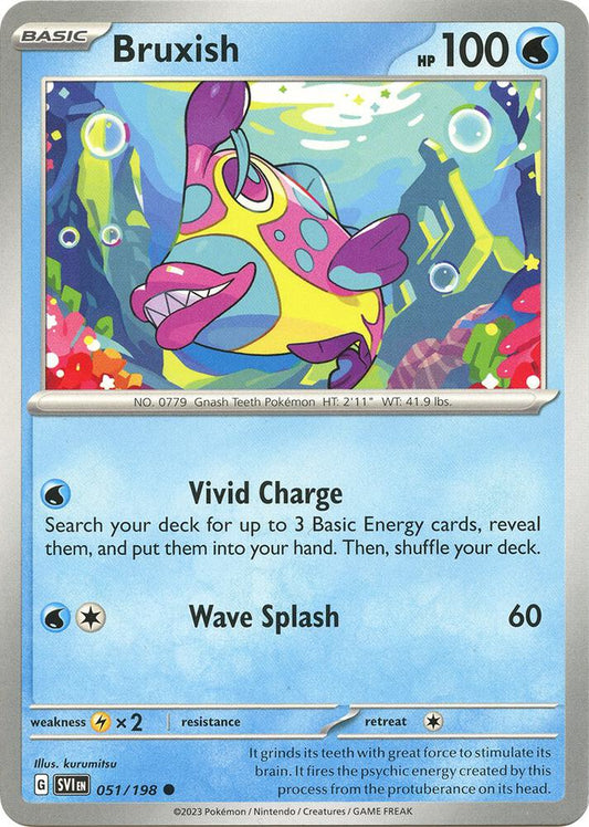Pokemon Bruxish 51/198 Scarlet & Violet