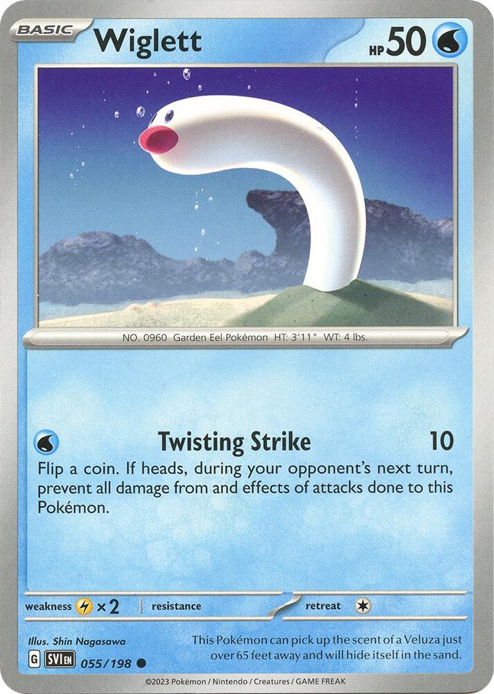 Pokemon Wiglett 55/198 Scarlet & Violet