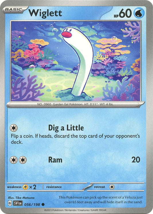 Pokemon Wiglett 56/198 Scarlet & Violet