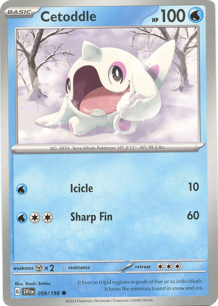 Pokemon Cetoddle 59/198 Scarlet & Violet