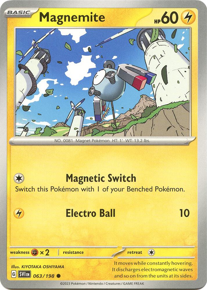 Pokemon Magnemite 63/198 Scarlet & Violet