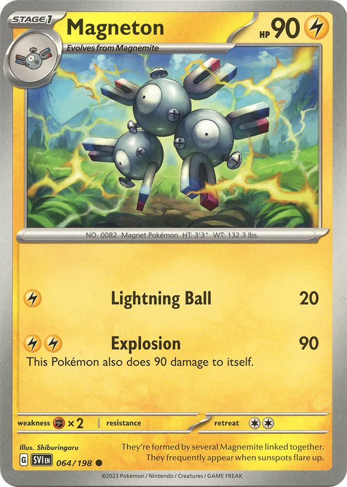 Pokemon Magneton 64/198 Scarlet & Violet