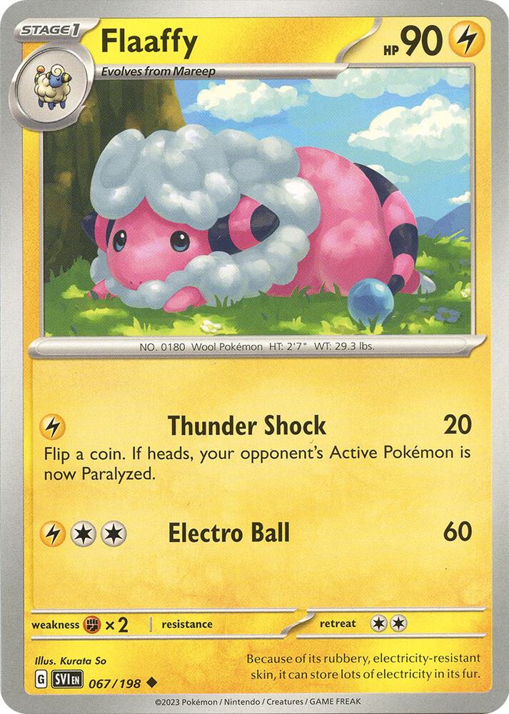 Pokemon Flaaffy 67/198 Scarlet & Violet