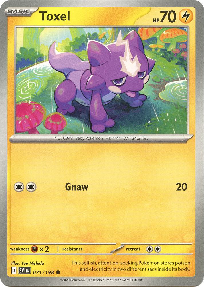 Pokemon Toxel 71/198 Scarlet & Violet