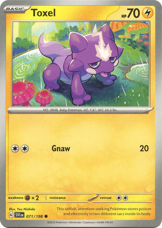 Pokemon Toxel 71/198 Scarlet & Violet