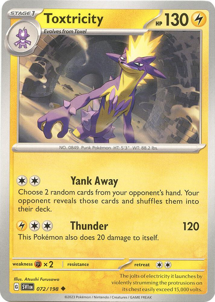 Pokemon Toxtricity 72/198 Scarlet & Violet