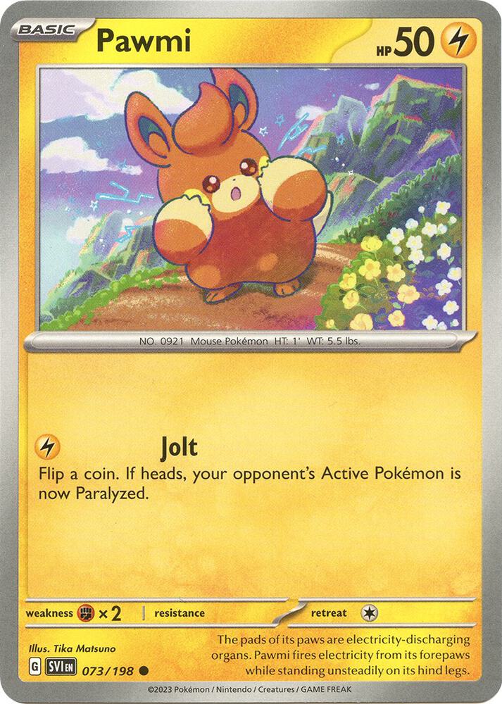 Pokemon Pawmi 73/198 Scarlet & Violet