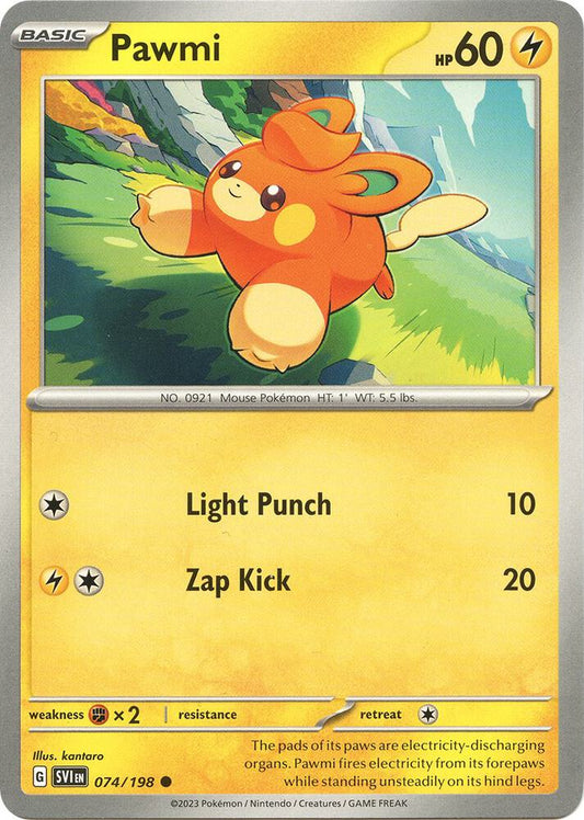 Pokemon Pawmi 74/198 Scarlet & Violet