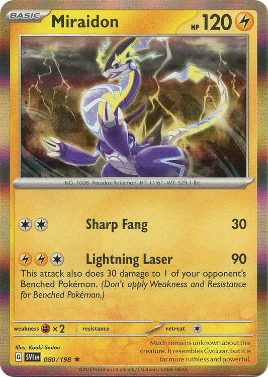 Pokemon Miraidon 80/198 Scarlet & Violet