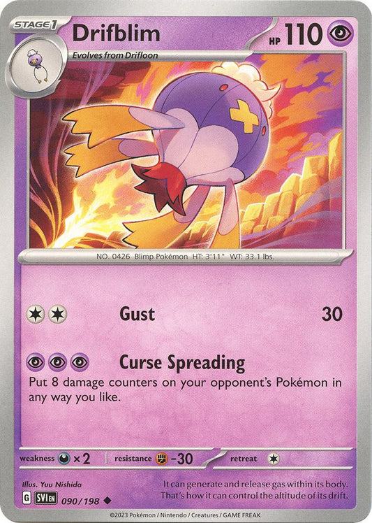 Pokemon Drifblim 90/198 Scarlet & Violet