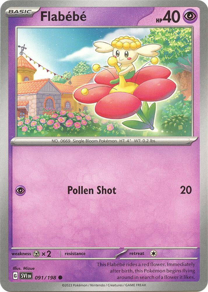 Pokemon Flabébé 91/198 Scarlet & Violet
