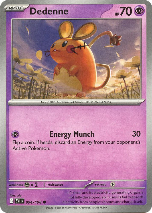 Pokemon Dedenne 94/198 Scarlet & Violet