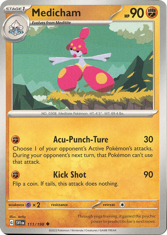 Pokemon Medicham 111/198 Scarlet & Violet