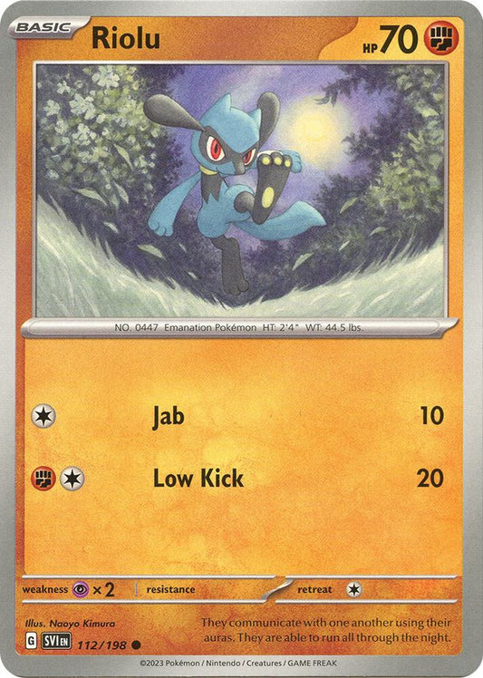 Pokemon Riolu 112/198 Scarlet & Violet