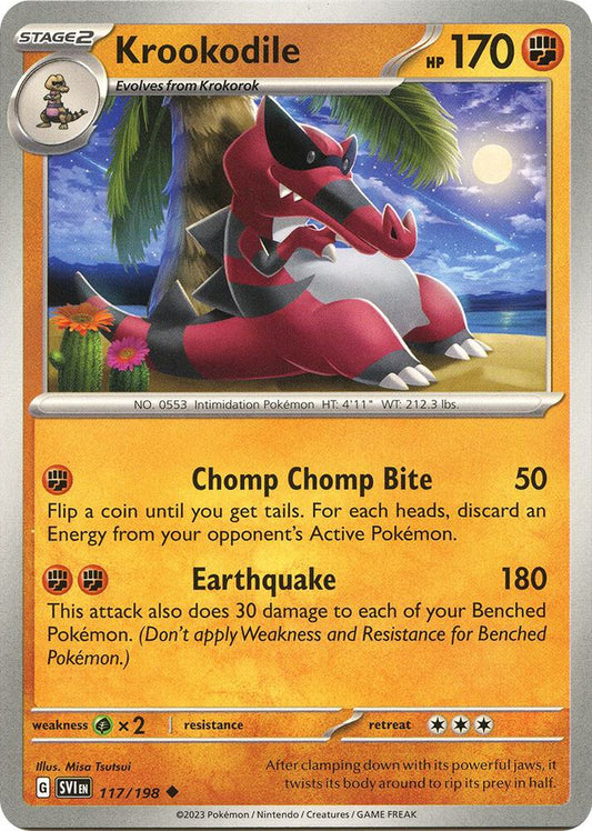 Pokemon Krookodile 117/198 Scarlet & Violet
