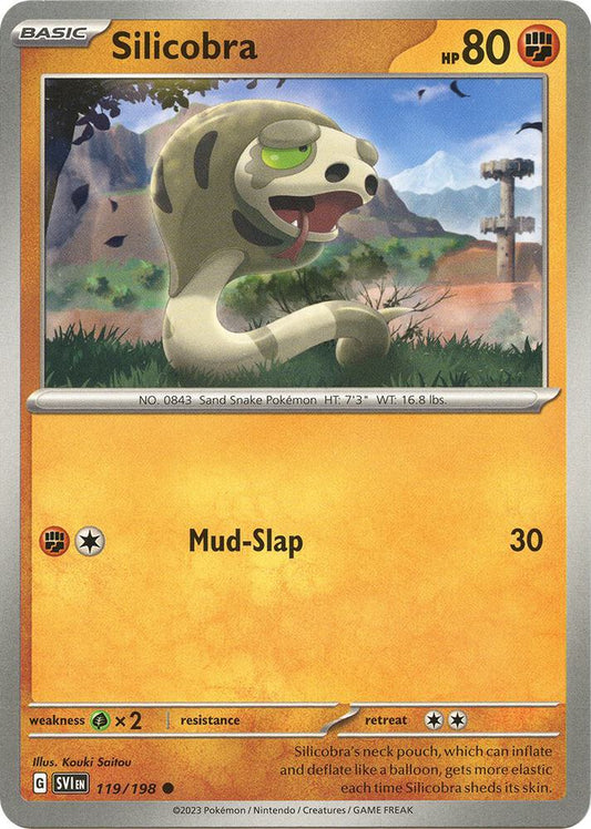 Pokemon Silicobra 119/198 Scarlet & Violet