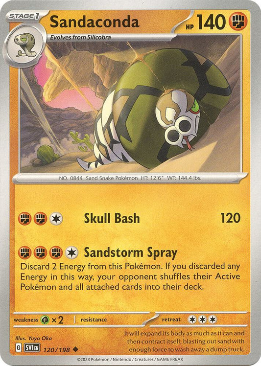 Pokemon Sandaconda 120/198 Scarlet & Violet