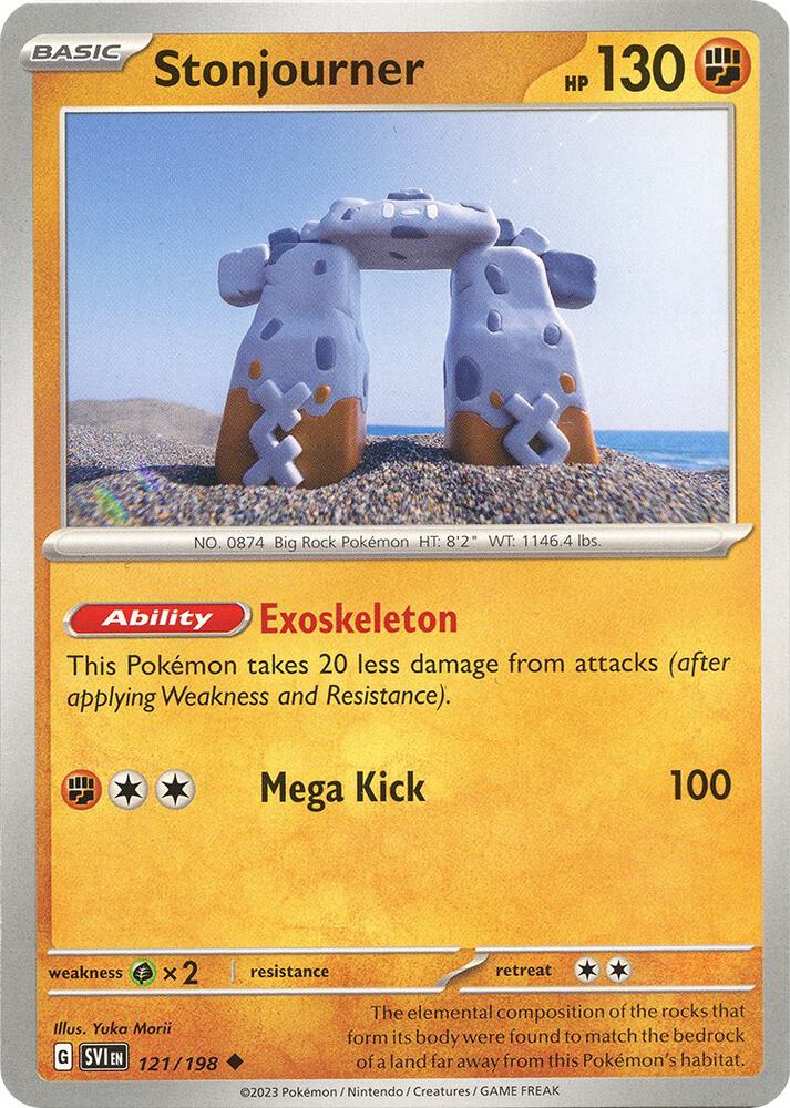 Pokemon Stonjourner 121/198 Scarlet & Violet