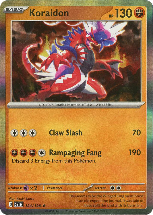 Pokemon Koraidon 124/198 Scarlet & Violet