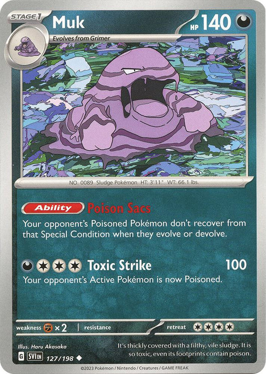 Pokemon Muk 127/198 Scarlet & Violet