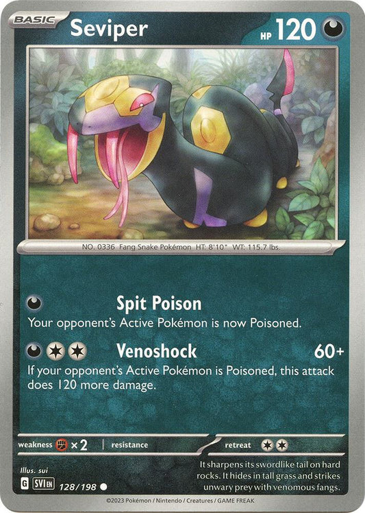 Pokemon Seviper 128/198 Scarlet & Violet