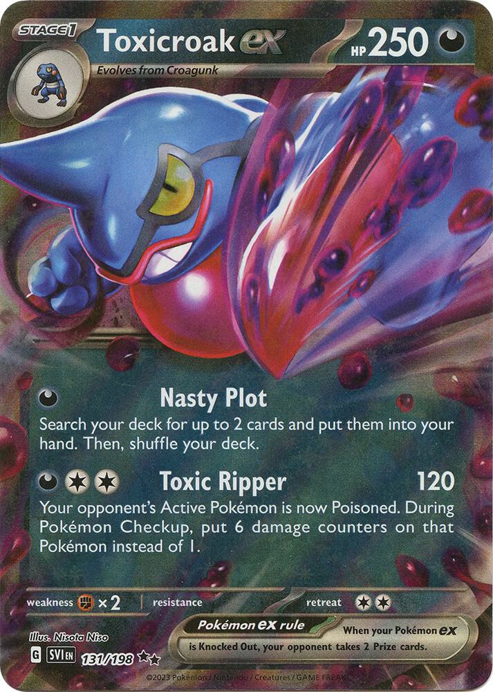 Pokemon Toxicroak ex 131/198 Scarlet & Violet